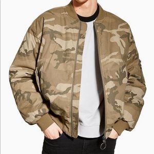 TOPMAM CAMO BOMBER JACKET